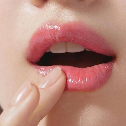 Blushimmer 6-pack natural fruit-colored lip balm set with moisturizing, color-changing, glossy, nourishing lip tints and lip care products.