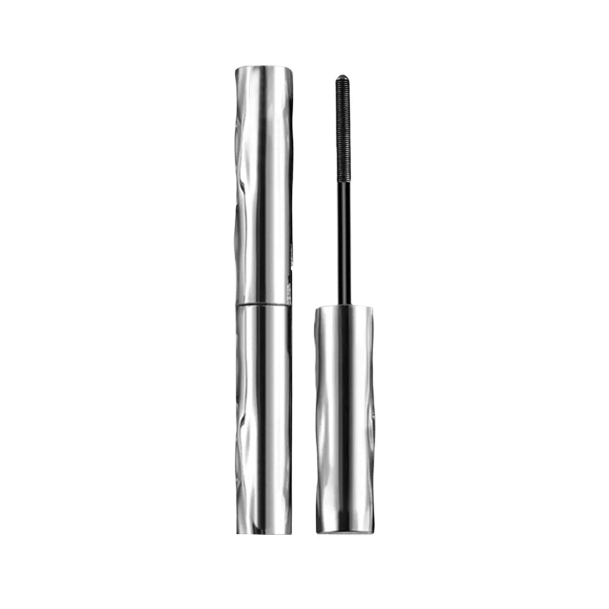 Waterproof Metallic Tube Mascara Black Silk Fiber Long Curling Non-Clumping Eyelash Extensions Spiral Makeup for Eyes