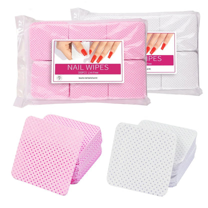 Blushimmer nail polish remover wipes and cleaning pads for women, non woven nail pads for easy nail cleaning and removal.