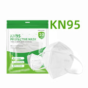 50/100pcs Black and White Masks Adult KN95 Masks Facial Travel Use Dustproof 5-Layer Breathable Design Adjustable Nose Bridge