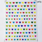 Colorful Cat's Eye 5D gradient nail art stickers with European love heart and crystal wing designs for manicure decoration.