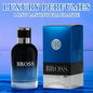 Blushimmer men's 3.4 oz Eau De Toilette spray with lemon, pepper, and vetiver, ideal for dating and long-lasting fragrance.