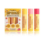 Blushimmer multi fruit flavors moisturizing lip balm set with colorful tubes, ideal for daily lip care and hydration.