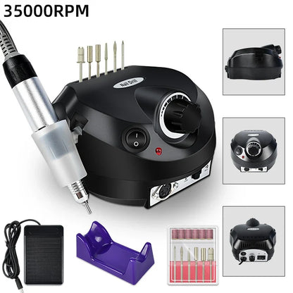 Blushimmer professional nail gel set with 18 colors, manicure tools, UV nail lamp, and nail drill machine for complete gel nail kit.