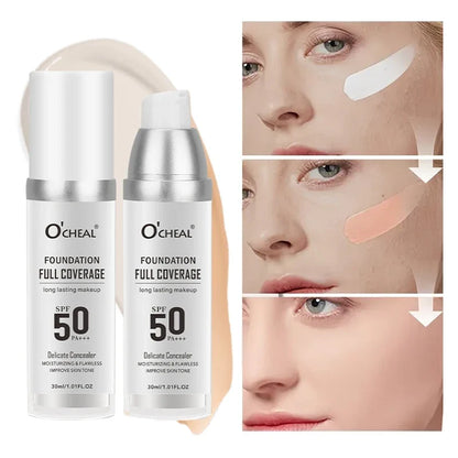 Blushimmer color-changing liquid foundation and waterproof concealer with full coverage, moisturizing and oil-control makeup.