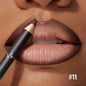 Blushimmer waterproof matte lipliner pencil in red, long-lasting, moisturizing, non-stick lipstick for lips, shown in a sleek pencil form.