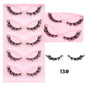 Five pairs of Blushimmer DINGSEN cat eye eyelashes, fluffy, wispy mink strip lashes with a natural long look for a feline-inspired style.