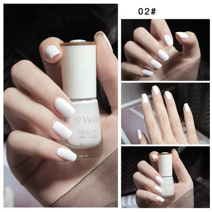 Blushimmer 8ml matte waterproof nail polish with glitter sequins, quick-dry, no-bake, UV varnish, suitable for nail art.