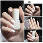 Blushimmer 8ml matte waterproof nail polish with glitter sequins, quick-dry, no-bake, UV varnish, suitable for nail art.