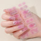 Blushimmer spring summer floral DIY nail stickers with 14 tips, self-adhesive full cover nail decoration decals.