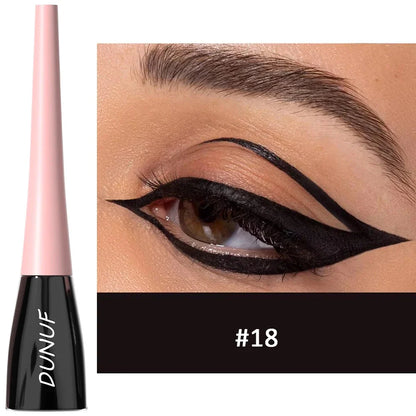 Matte dark green liquid eyeliner pencil by Blushimmer, waterproof, ultra-thin, quick-dry eye makeup with long-lasting color.