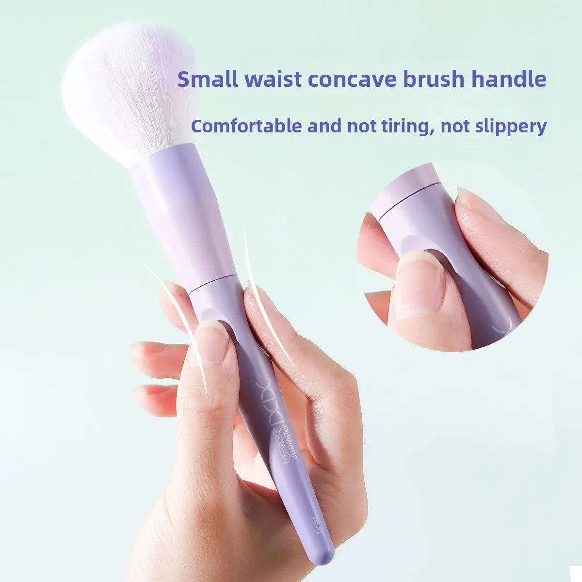 Blushimmer large powder makeup brush, soft and fluffy kabuki brush for face powder, blush, bronzer, and setting powder application