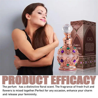 Exotic Arabian Perfume For Women, Enchanting Floral Bouquet With Rose, Jasmine&Vanilla Long-Lasting Pheromone-Infused Fragrance