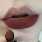 Blushimmer TX010 matte lipstick waterproof and sweatproof, long-lasting dual-use makeup for lips and cheeks, in a sleek tube.