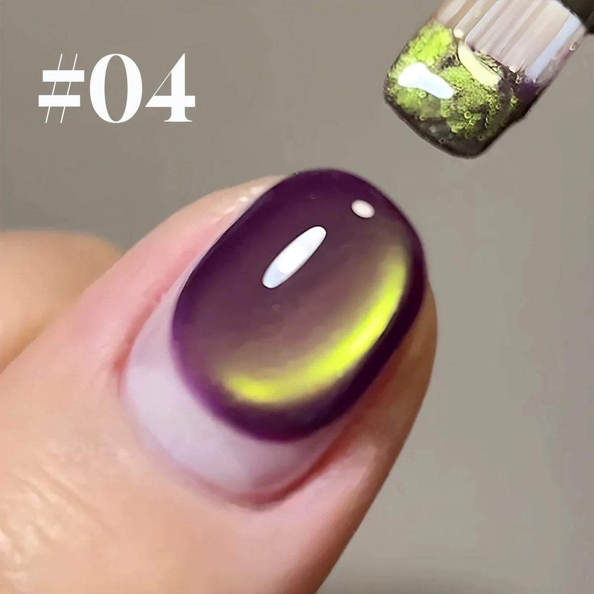Blushimmer Shaka 1-4pcs Ocean Bubble Cat Eye Gel Nail Polish set in blue and green, perfect for spring and summer nail designs.