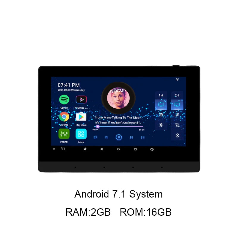 Smart Audio Touch Screen Android 11 System WIFI TF Music 8x30W power ceiling speakers control panel Bluetooths wall amplifiers