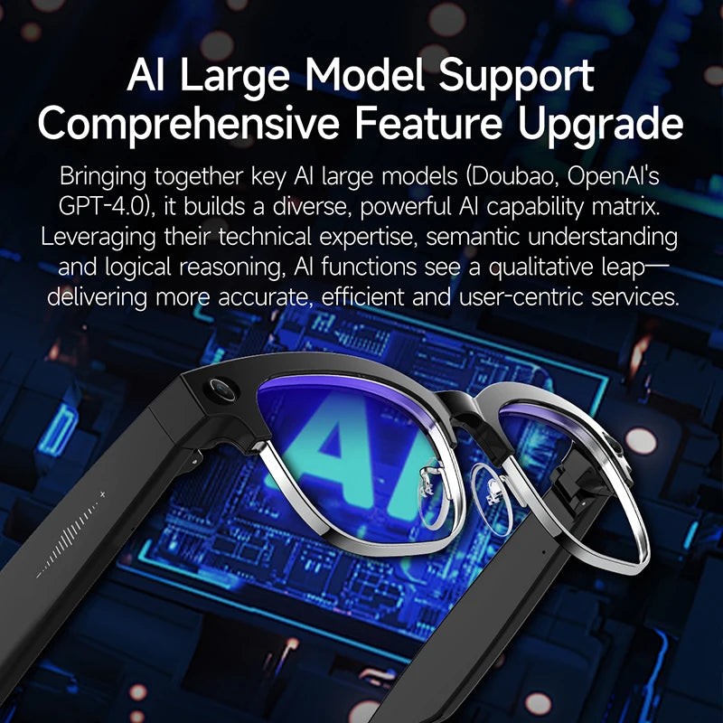 Smart Glasses 800W Camera 2026New Technologies Video Recording AI Photo Recognition Bluetooth Calls Voice Translation Sunglasses