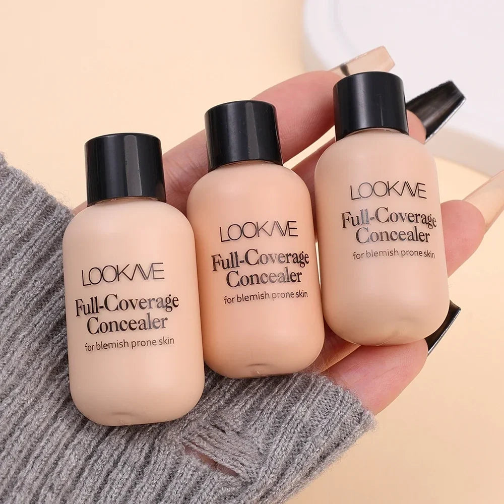Blushimmer waterproof matte concealer cream for full coverage, acne, dark circles, and oil control in liquid foundation form.