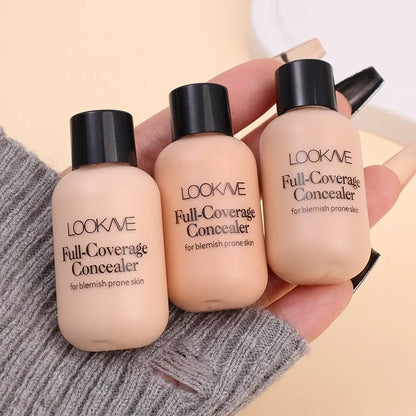 Blushimmer waterproof matte concealer cream for full coverage, acne, dark circles, and oil control in liquid foundation form.