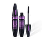 Black waterproof lengthening mascara by Blushimmer with thick, long-lasting black formula, showcased in a close-up image.