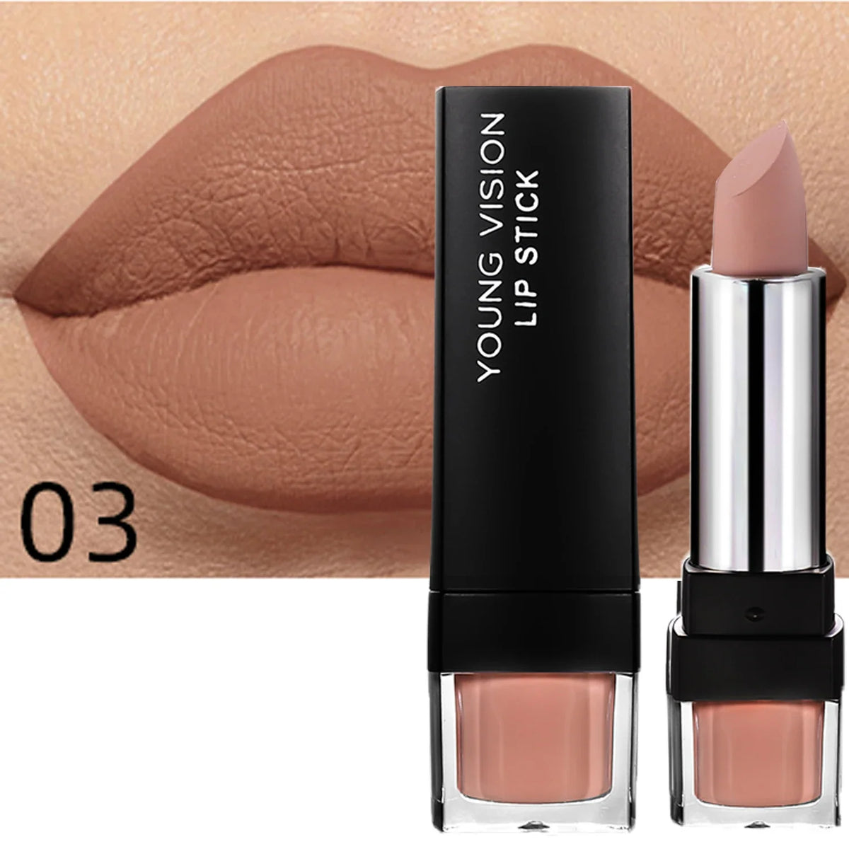Blushimmer 6-color matte lipstick set with long-lasting, waterproof, smudge-proof velvet finish and smooth, non-fading lip color
