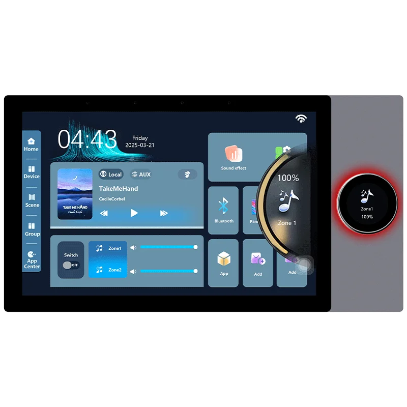 Tuya Smart Home 8-inch Multifunction Intelligent Control Touch Screen Background Music Host ZigBee Gateway Central Control Panel