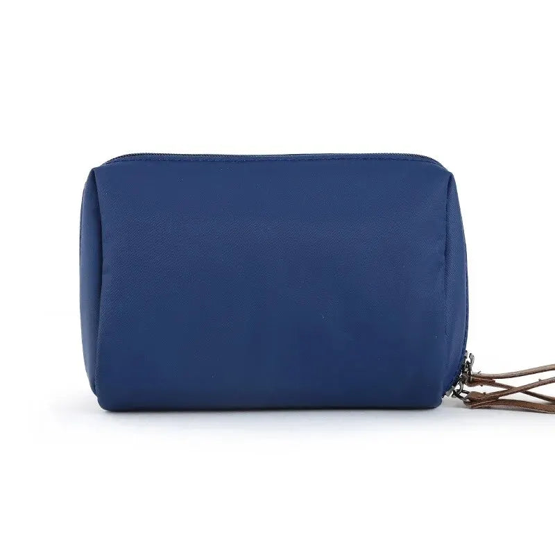 Blushimmer 2024 women's cosmetic bag with solid color, waterproof Korean style makeup and toiletry organizer case.