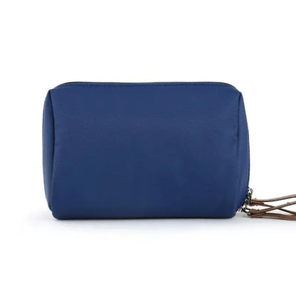Blushimmer 2024 women's cosmetic bag with solid color, waterproof Korean style makeup and toiletry organizer case.
