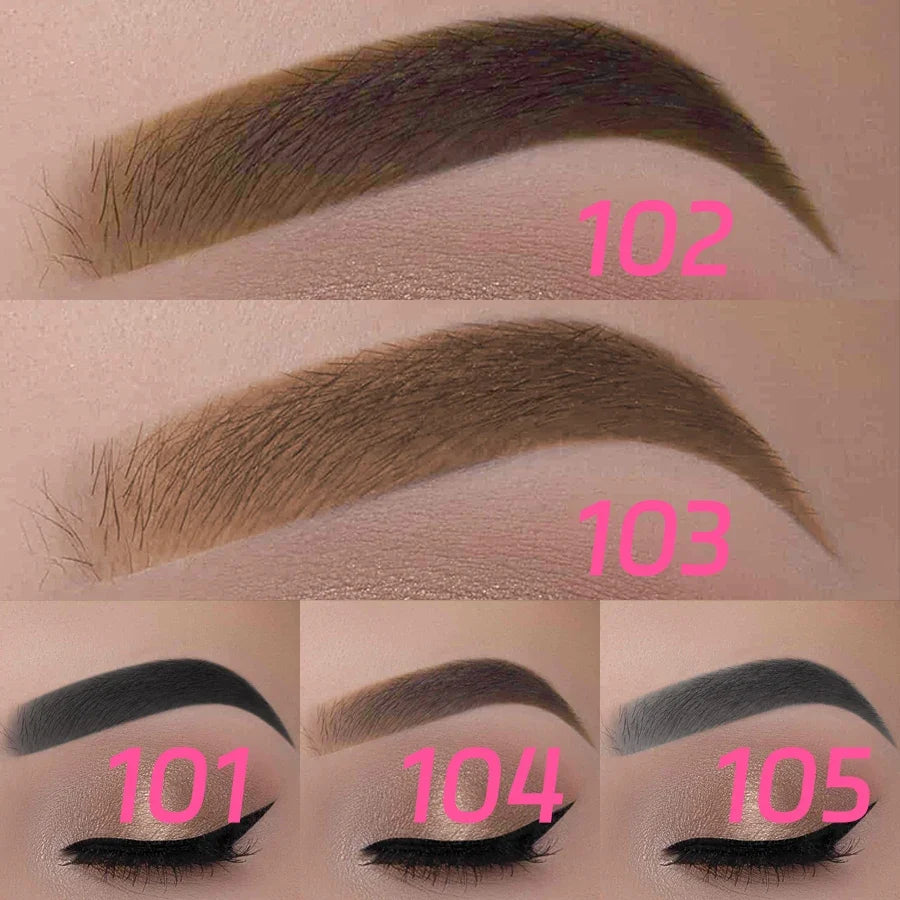 Blushimmer 2-in-1 waterproof eyebrow pencil with 5 color options, professional makeup tool for long-lasting eyebrow tattoo and styling.