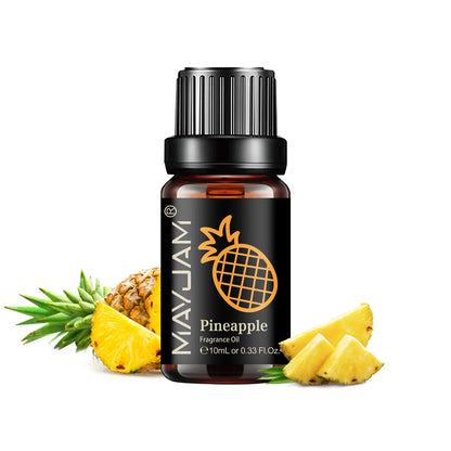 Blushimmer MAYJAM fruit essential oil 10ml with cherry, banana, papaya, grape, litchi, guava, kiwifruit, pear, and fig fragrance.