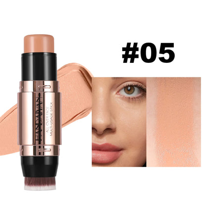 Blushimmer Handaiyan double head highlighter stick with natural waterproof, silky smooth nose shadow concealer for makeup.