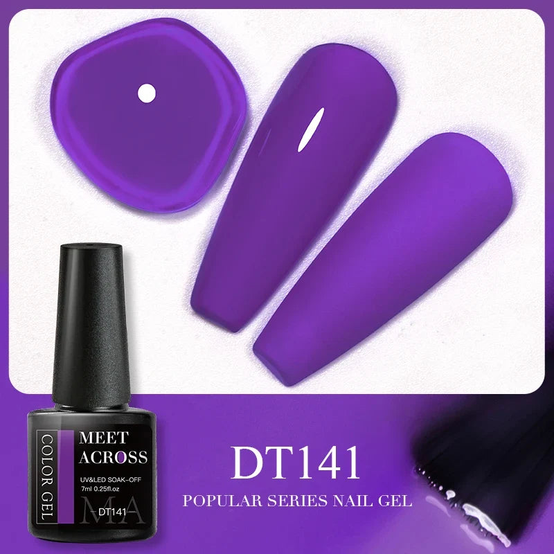 Blushimmer Meet Across 5ml pink dried flower gel nail polish with natural flower design for UV and LED nail art.