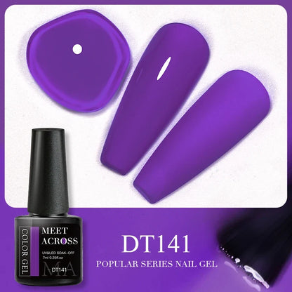 Blushimmer Meet Across 5ml pink dried flower gel nail polish with natural flower design for UV and LED nail art.