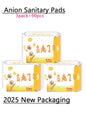 90Pcs/3Pack Anion Sanitary Pads Kill Bacteria Panty Liner Anti Inflammation Remove Yeast Infection Menstrual Pad Anion Sanitary