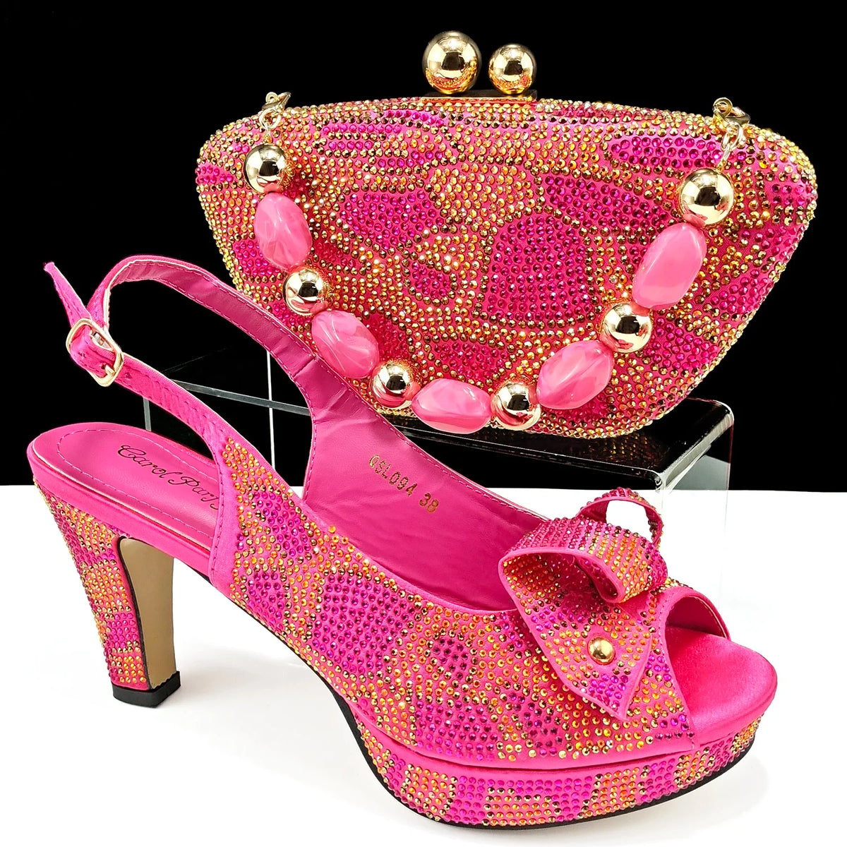 Elegant Italian shoes and bag set by EdleessFashion, featuring luxurious footwear and matching handbag in stylish design.