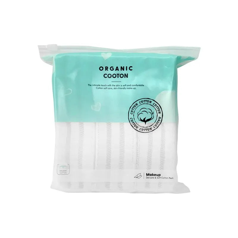 Blushimmer disposable double-sided makeup and removal cotton pads, 240 pcs, for facial cleaning and wet application, portable.
