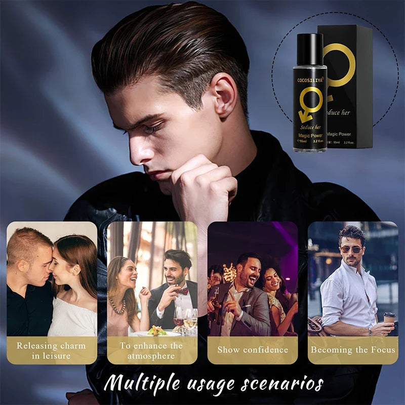 Blushimmer 90ML pheromone seductive perfume for men, featuring a charming, long-lasting fragrance to attract women and enhance flirting.