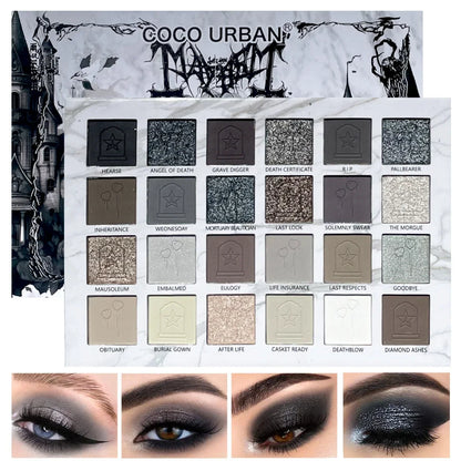 24 Color Vampire Diaries Eyeshadow Palette - Gothic Matte Shimmer