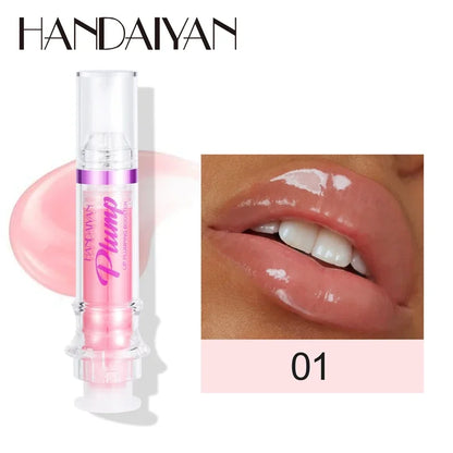 Blushimmer Handaiyan hydrating lip glow oil in transparent tinted gloss, moisturizing and plumping dry lips with a glossy finish.