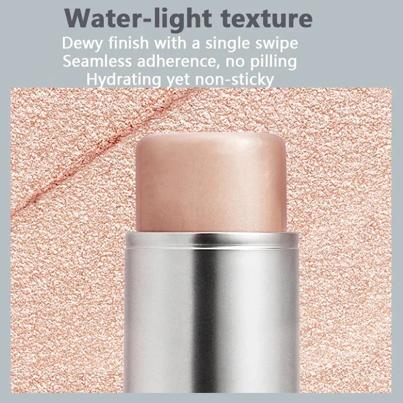 Waterproof Brighten Face Highlighter Blush Stick Makeup Glitter Corrector Contour Illuminator Shimmer Rouge Stick Cream Cosmetic