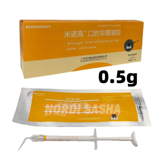 0.5g/Syringe Oral Periodontal Antiseptic Gel Dental Periodontal Antibacterial Ointment Minogel Oral Antibacterial