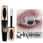 5D Silk Mascara with Big Eyes, Strong and Lasting Black Content and Length, Waterproof and Non-caking, and Prolonged Mascara.