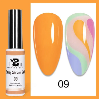 Blushimmer metallic gel nail polish in gold and silver with chrome mirror finish, semi-permanent UV LED nail gel for professional nail art.
