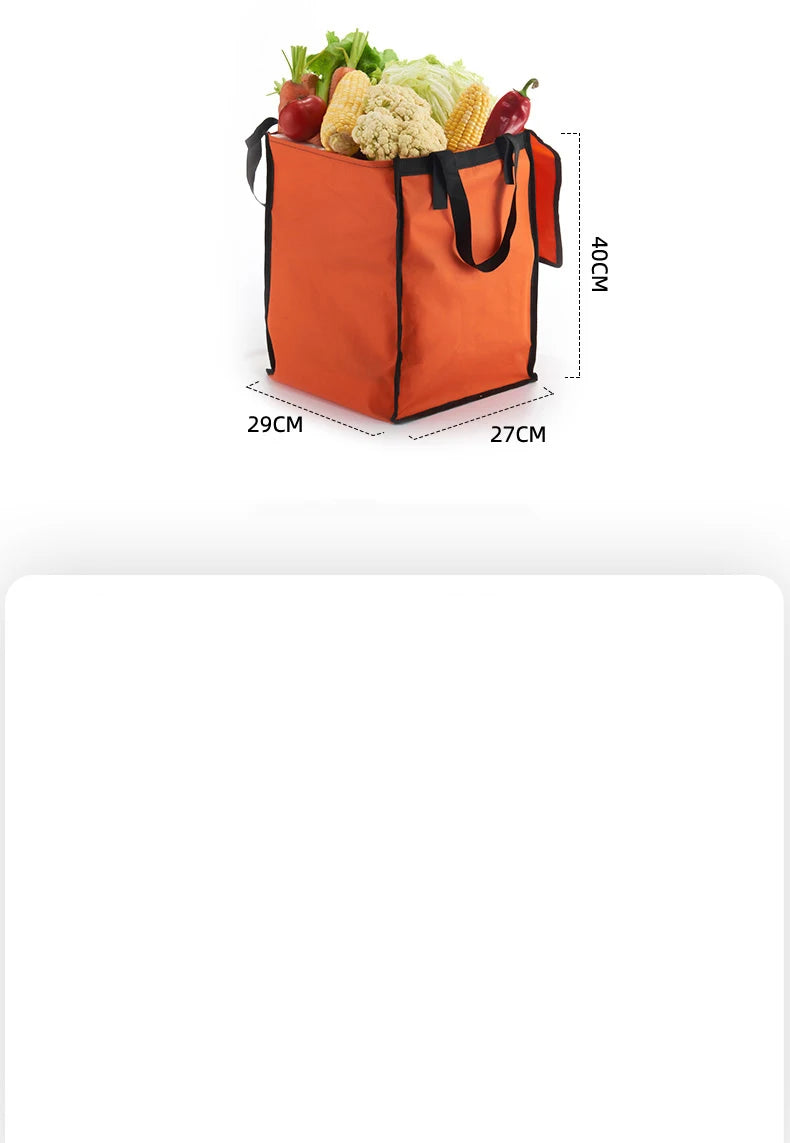 Grocery Cart Portable Aluminum Alloy Shopping Folding Trolley Big Capacity Lightweight Step Climbing Folded Trolley