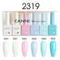Blushimmer 6-pack 9ml CANNI HEMA-free nail gel polish set with vibrant semi-permanent colors for UV and LED gel nails.