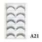 MIOFIA New 5 Pairs Fake Lashes D Curl Fluffy Soft Volume Eyelash Extensions Natural Look 3D Faux Mink False Eyelashes Makeup