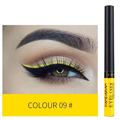 Blushimmer waterproof liquid eyeliner pen with vibrant color, featuring a fine tip for precise application and long-lasting wear.