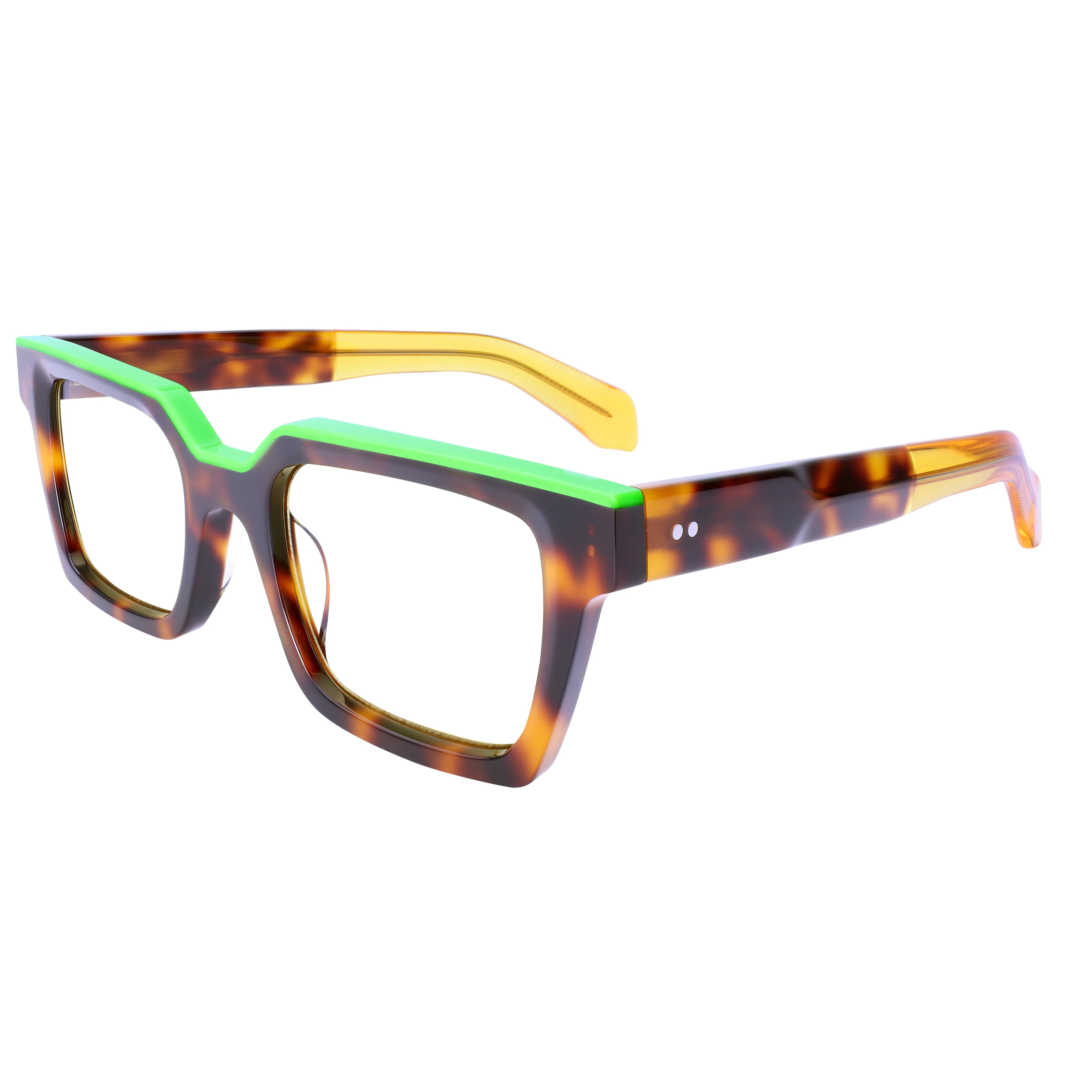 Oversized Glasses for Women Men Thick Acetate Frame Wide Top Clear Lenses Prescription Ready Trendy Style