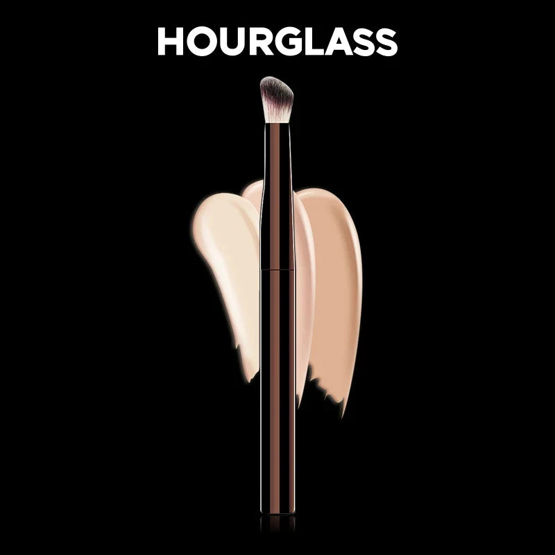 Blushimmer Hourglass No.19 concealer makeup brush with soft fiber hair and sleek fashion design for seamless finish application.