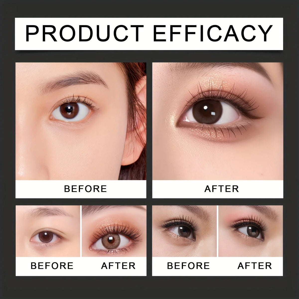 Blushimmer eye makeup assistant with two eyeshadow brushes and molds for quick, precise eyeshadow application.